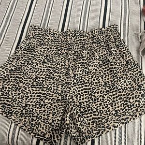 Shein leopard shorts